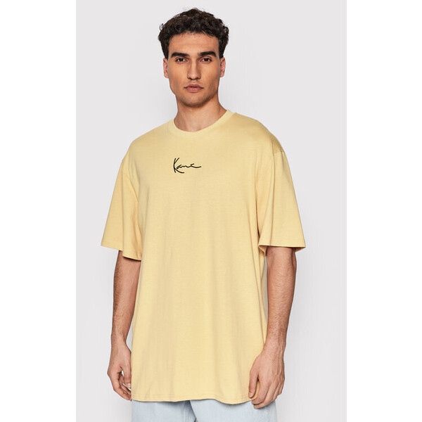 Karl Kani T-Shirt Small Signature 6037039 Beżowy Regular Fit