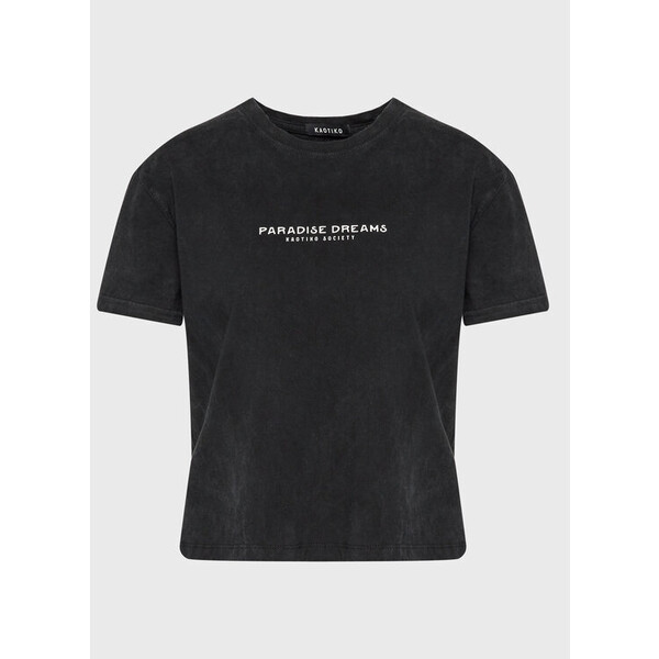 Kaotiko T-Shirt Paradise Dreams AL004-01-M002 Czarny Regular Fit