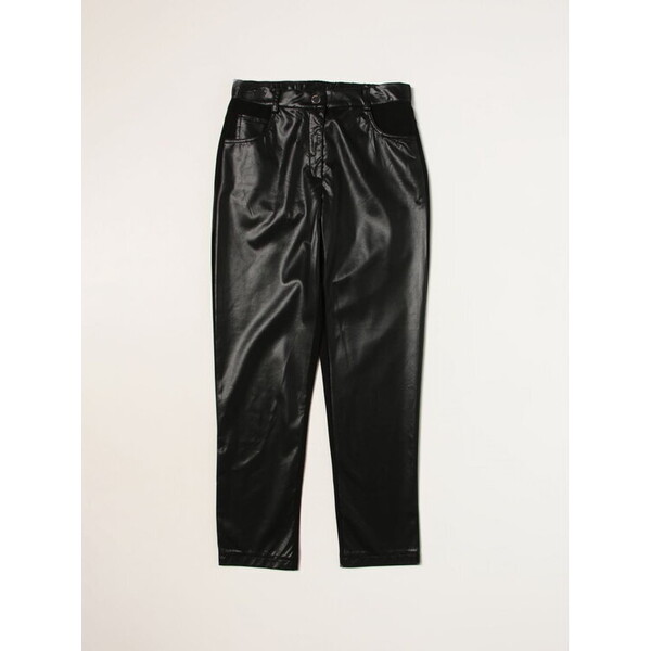 TWINSET Spodnie materiałowe 231GJ2033 Czarny Slim Fit