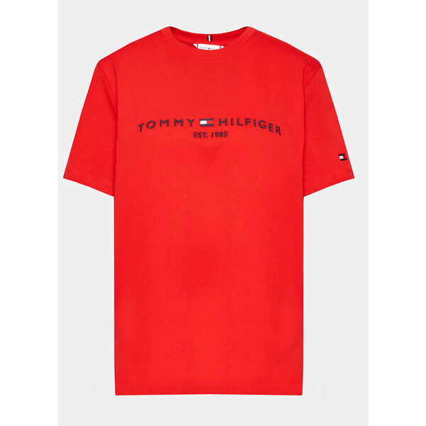 Tommy Hilfiger Curve T-Shirt WW0WW29738 Czerwony Regular Fit
