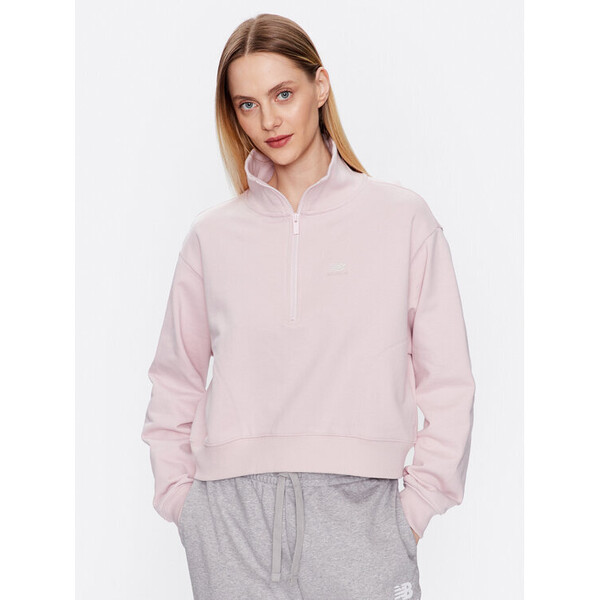 New Balance Bluza WT31501 Różowy Oversize