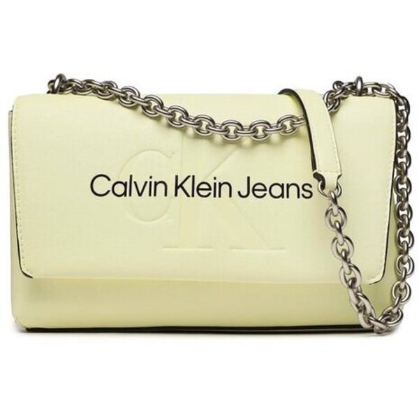 Calvin Klein Jeans Torebka Sculpted Ew Flap Conv25 Mono K60K607198 Żółty