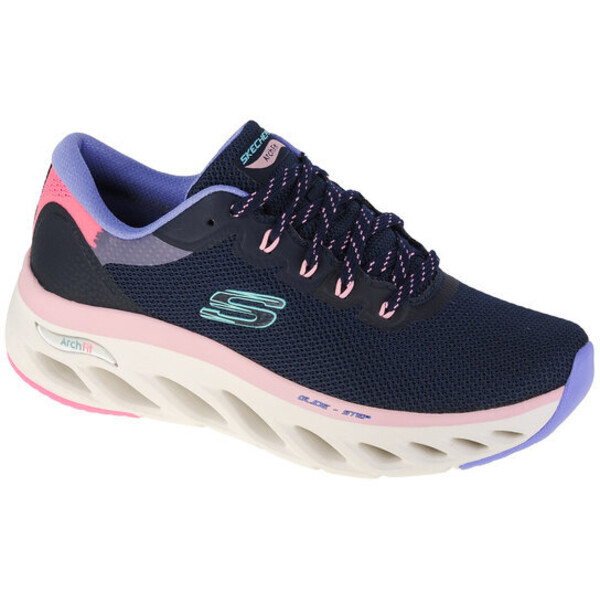 Sneakersy Skechers Arch Fit Glide-Step - Highlighter Granatowy