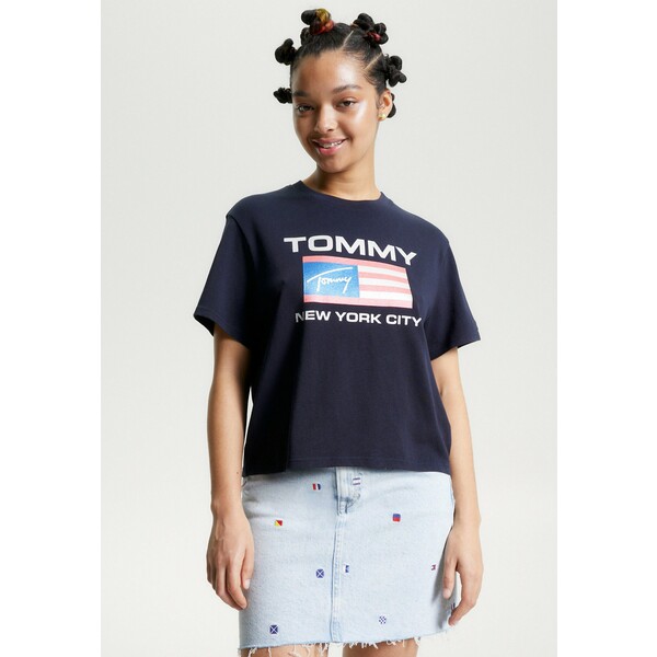 Tommy Jeans LETTER OVERSIZED T-shirt z nadrukiem TOB21D0UF-K11