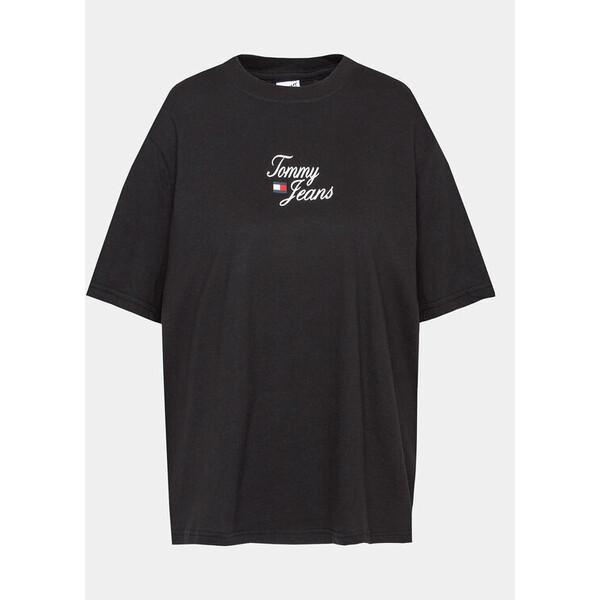 Tommy Jeans Curve T-Shirt Essential DW0DW15687 Czarny Regular Fit