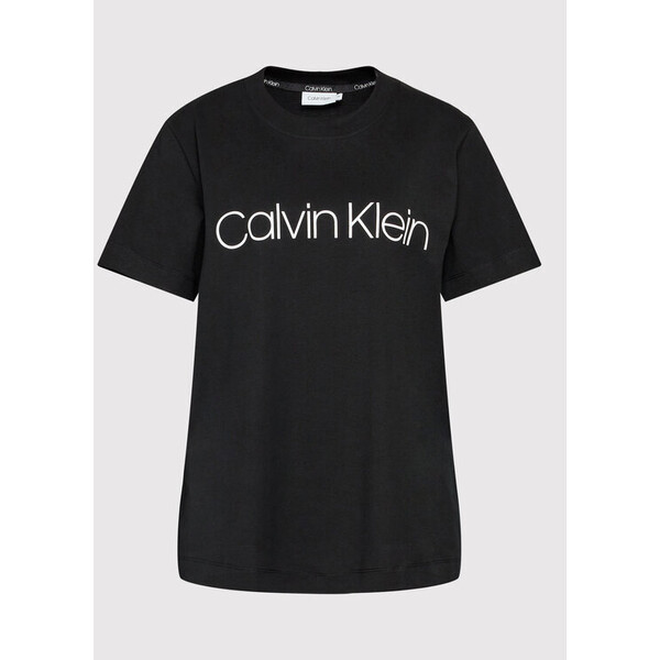 Calvin Klein Curve T-Shirt K20K203633 Czarny Regular Fit
