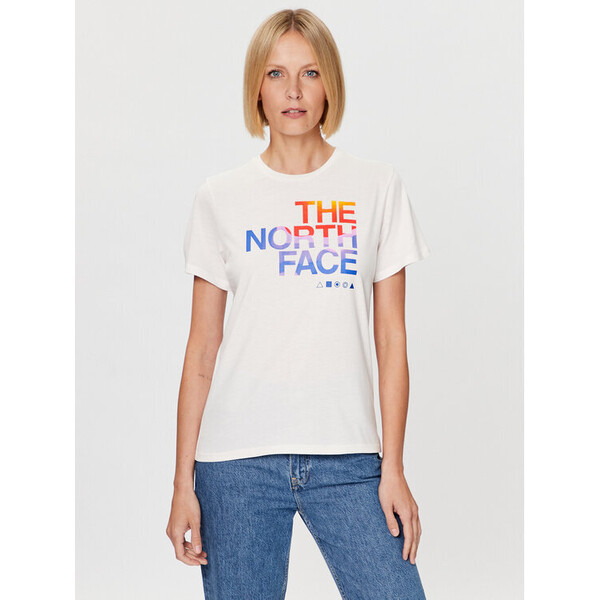 The North Face T-Shirt Foundation Graphic NF0A55B2 Écru Regular Fit