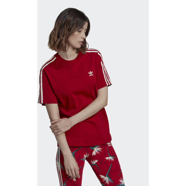 adidas T-Shirt THEBE MAGUGU HK5209 Czerwony Regular Fit