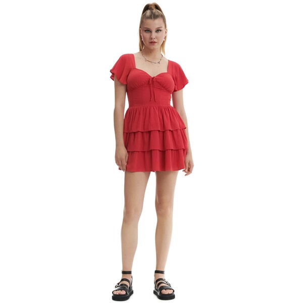 Cropp Czerwona sukienka 5607S-33X