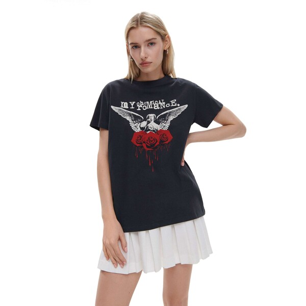 Cropp T-shirt z nadrukiem My Chemical Romance 2313S-90M
