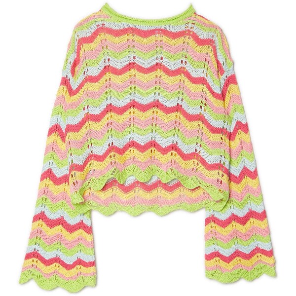 Cropp Krótki kolorowy sweter 2137S-MLC