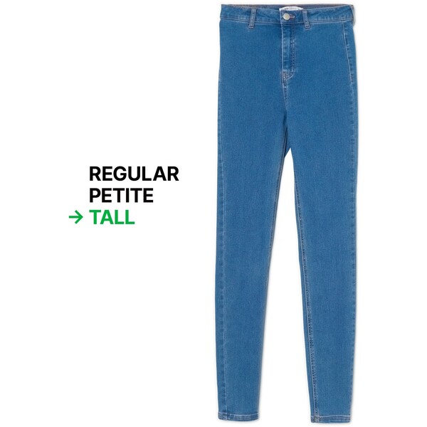 Cropp Niebieskie jeansy skinny TALL 3311W-55M