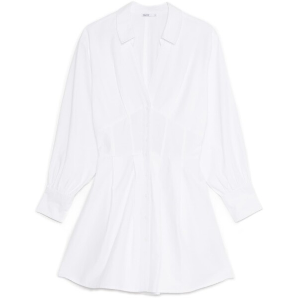 Cropp Biała koszulowa sukienka 2688W-00X