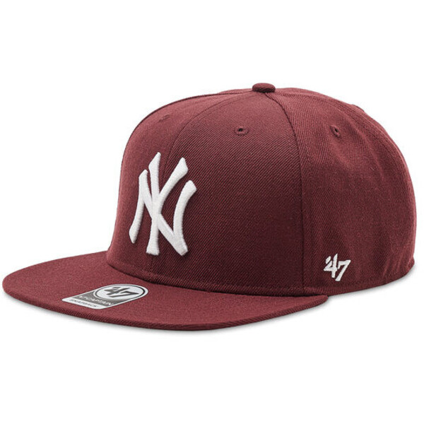 47 Brand Czapka z daszkiem New York Yankees B-NSHOT17WBP-KM Bordowy