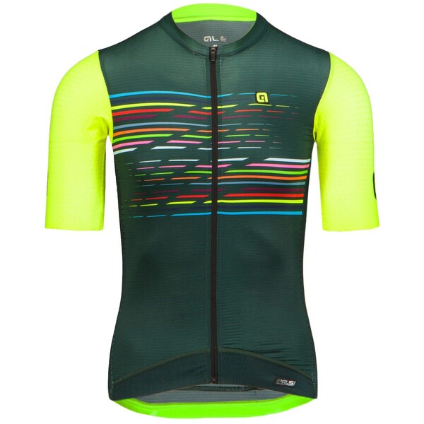 Koszulka rowerowa męska Ale Cycling Logo l22145462-verdescurodarkgreen l22145462-verdescurodarkgreen