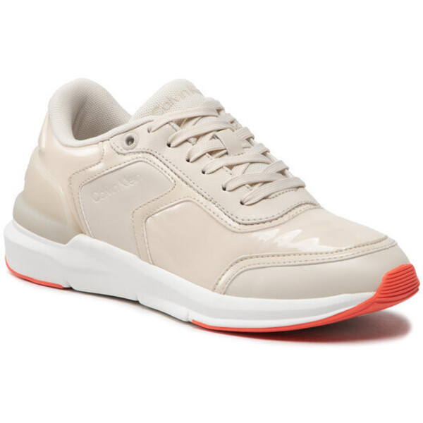 Calvin Klein Sneakersy Flexi Runner Lace Up HW0HW01215 Beżowy
