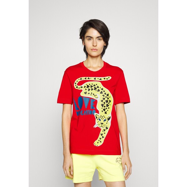 Love Moschino T-shirt z nadrukiem LO921D09S-G11