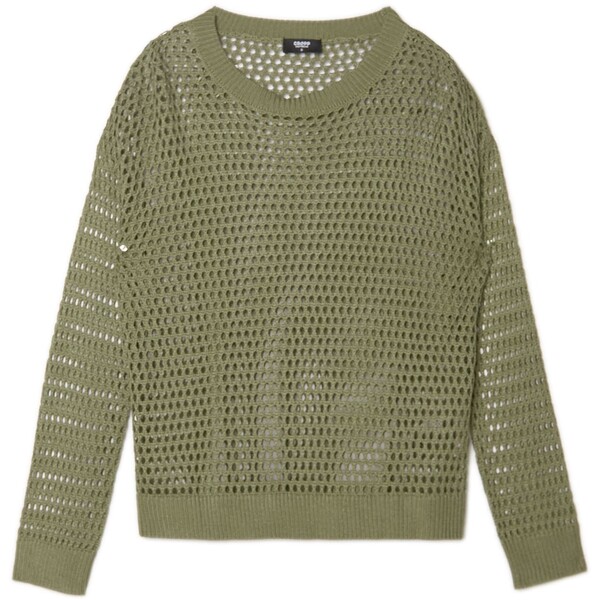 Cropp Zielony siatkowy sweter 3481W-91X