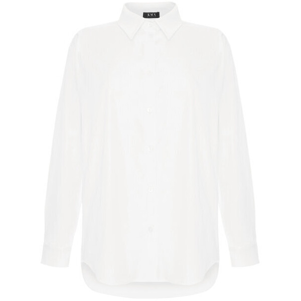 KMX Fashion Koszula 501450002 Biały Straight Fit