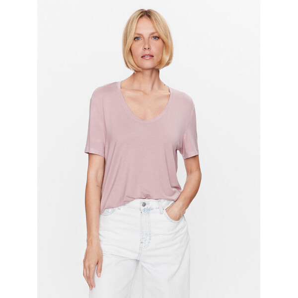 Calvin Klein Underwear Koszulka piżamowa 000QS6968E Różowy Regular Fit