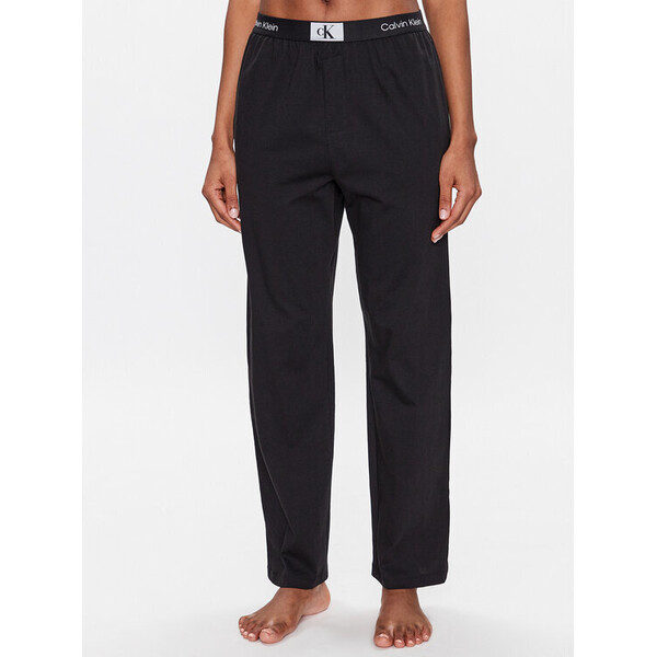 Calvin Klein Underwear Spodnie piżamowe 000QS6948E Czarny Relaxed Fit