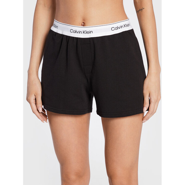 Calvin Klein Underwear Szorty piżamowe 000QS6871E Czarny Regular Fit