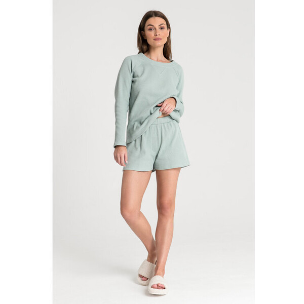 LaLupa Szorty piżamowe LA074 Zielony Comfortable Fit