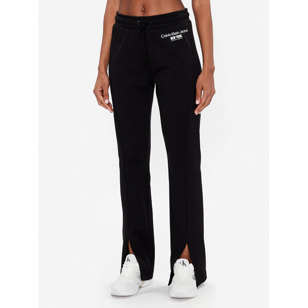 Calvin Klein Jeans Spodnie dresowe J20J221052 Czarny Regular Fit