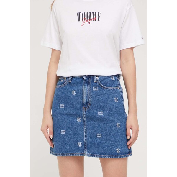 Tommy Jeans spódnica jeansowa DW0DW16727