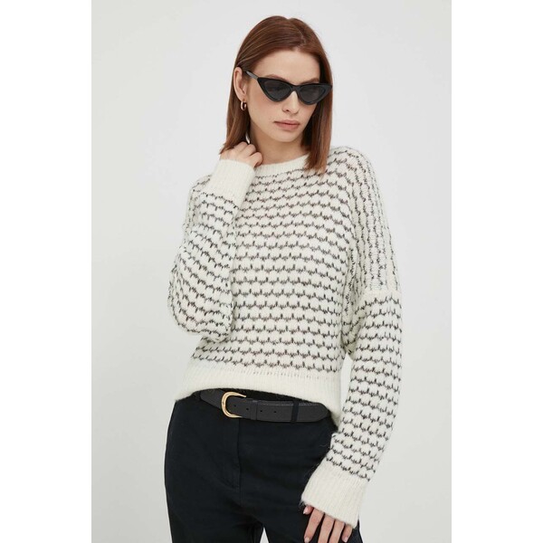 Sisley sweter z domieszką wełny 113WL1037.904