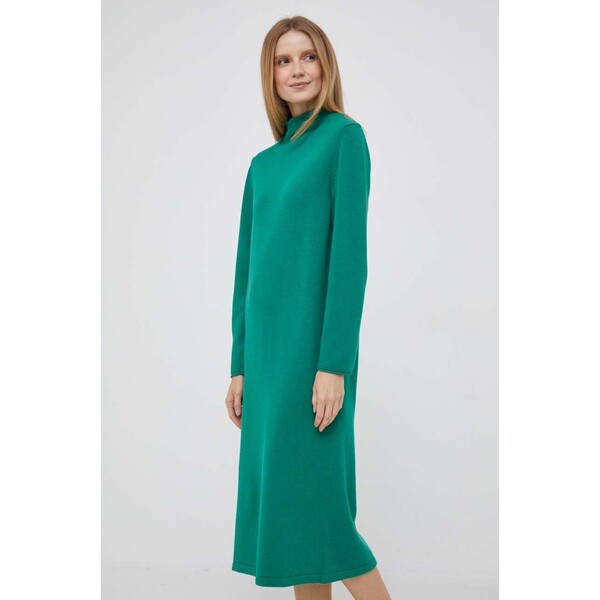 United Colors of Benetton sukienka z domieszką wełny 1235DV015.1U3