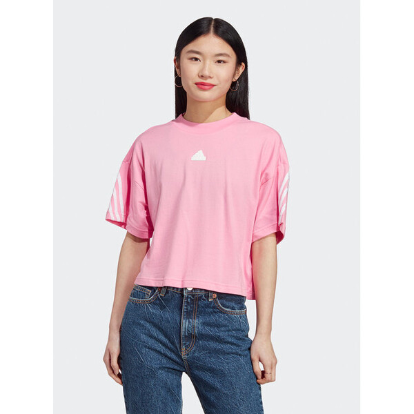 adidas T-Shirt Future Icons 3-Stripes T-Shirt IB8523 Różowy Loose Fit