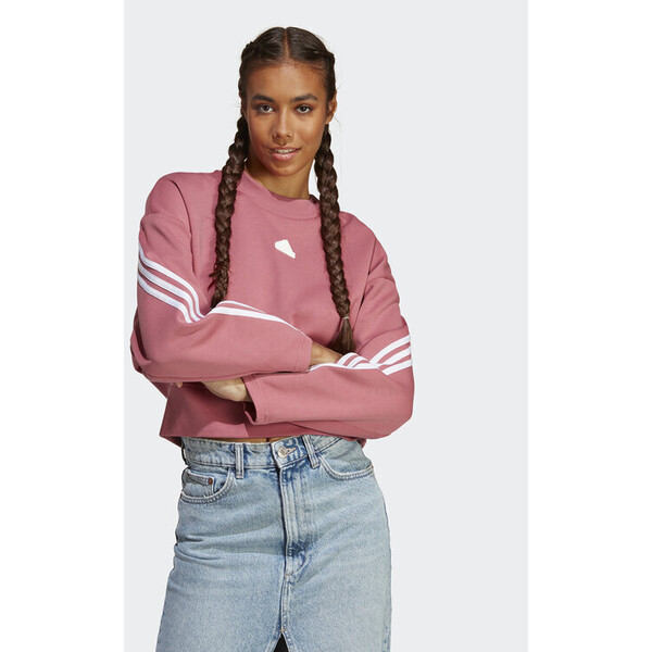 adidas Bluza Future Icons 3-Stripes Sweatshirt IB8498 Różowy Loose Fit