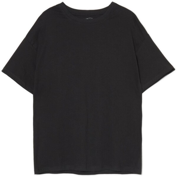 Cropp Czarny T-shirt oversize 2526S-99X