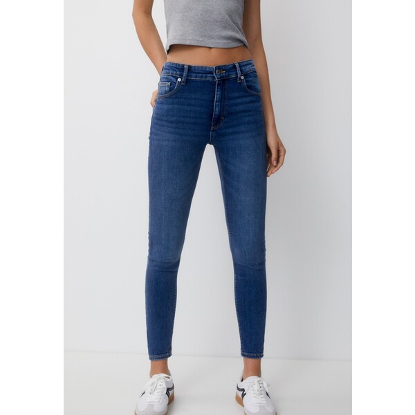 PULL&BEAR MID- BASIC Jeansy Skinny Fit PUC21N0M9-K12
