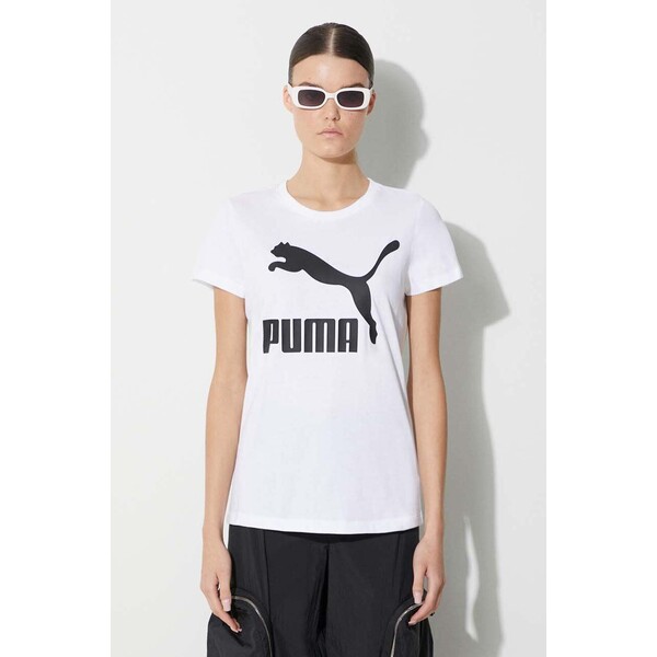 Puma t-shirt bawełniany Classic Logo Tee 530076.02