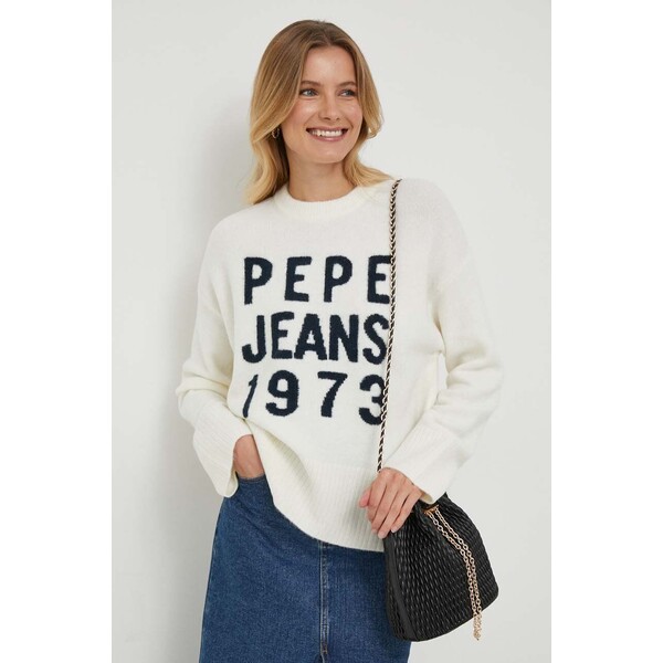 Pepe Jeans sweter z domieszką wełny ELARA PL702052.808