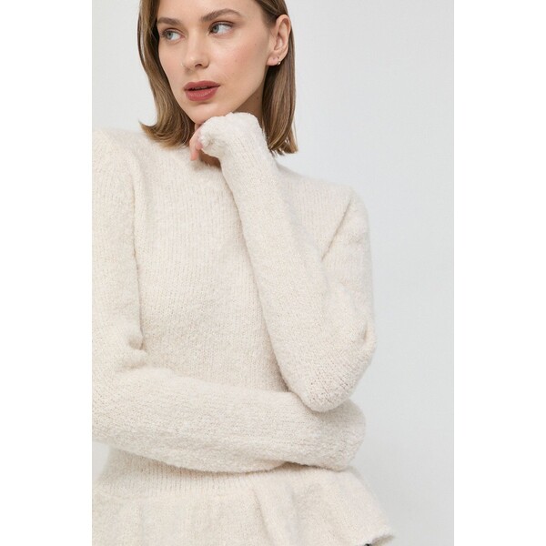 Morgan sweter z domieszką wełny MISA.OFF.WHITE