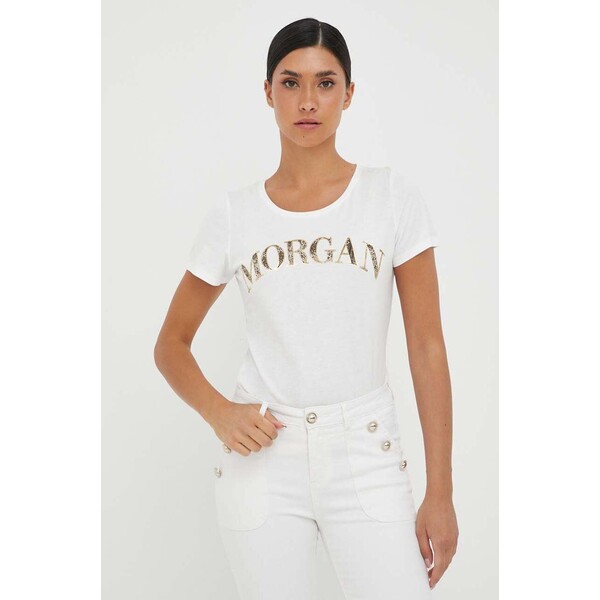 Morgan t-shirt DZANZI.OFF.WHITE