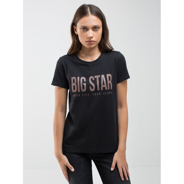 BIG STAR T-Shirt BRIGIDA_906_150 Czarny Basic Fit