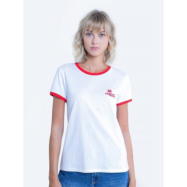 BIG STAR T-Shirt siggy_603 Czerwony Basic Fit