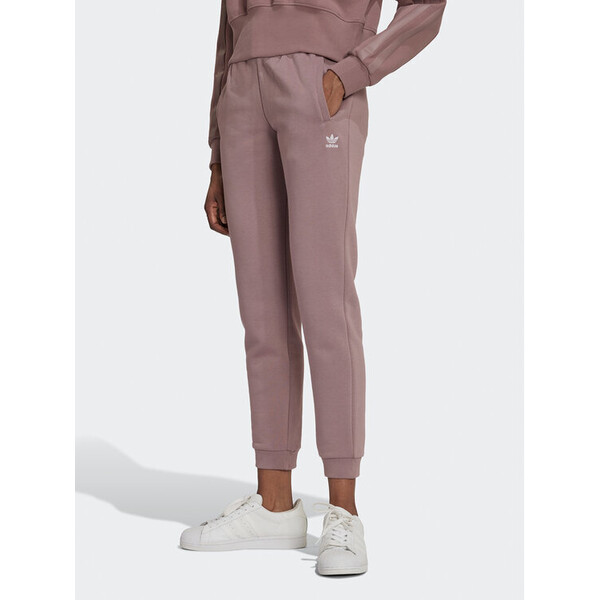 adidas Spodnie dresowe adicolor Essentials HM1831 Różowy Slim Fit
