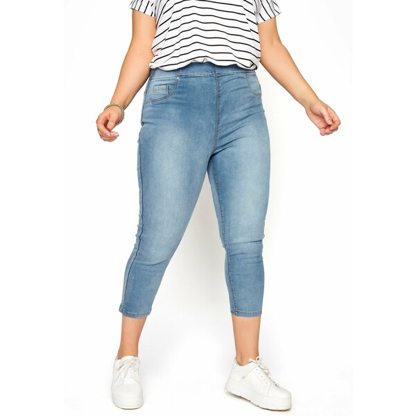 Yours Clothing FOR GOOD CURVE CROPPED Jeansy Skinny Fit YOD21N01U-K13