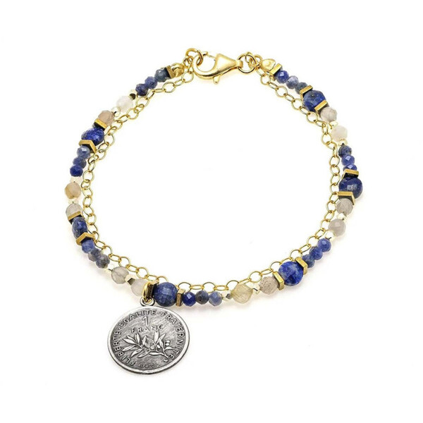 Quiosque Bransoletka lapis lazuli i moneta 5SD702304