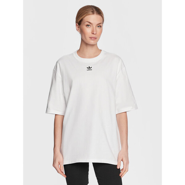 adidas T-Shirt Adicolor Essentials T-Shirt IA6461 Biały Loose Fit