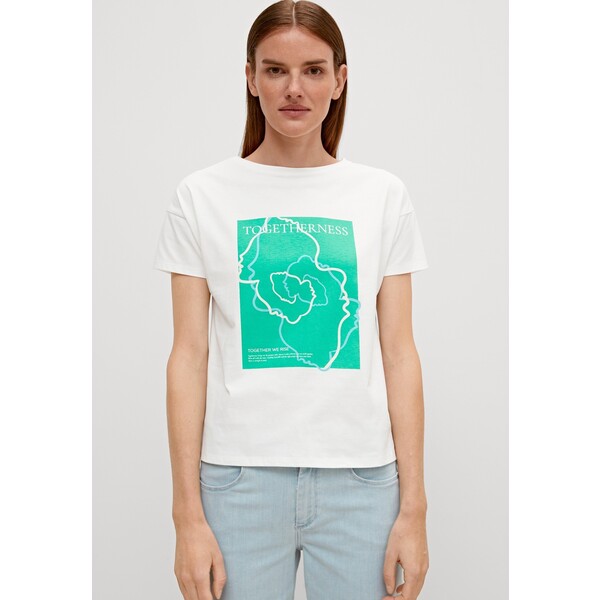 comma T-shirt z nadrukiem CO121D0UN-A11