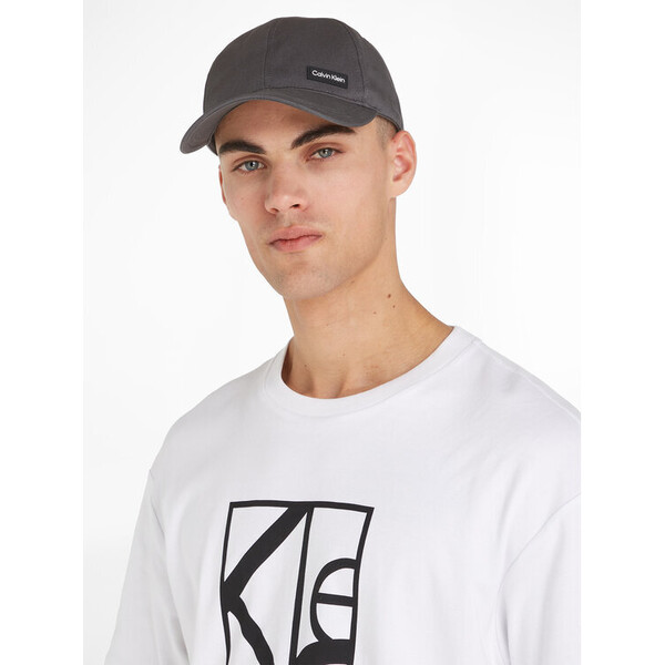 Calvin Klein Czapka z daszkiem Essential Patch Bb Cap K50K510487 Szary