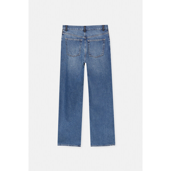 Pull&Bear Kontrastowe jeansy baggy 7688/317
