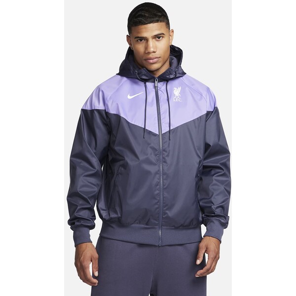 Męska kurtka piłkarska z kapturem Nike Liverpool F.C. Sport Essentials Windrunner