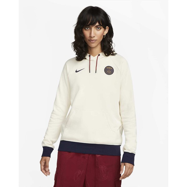 Damska dzianinowa bluza piłkarska z kapturem Nike Paris Saint-Germain Essential DV4704-113